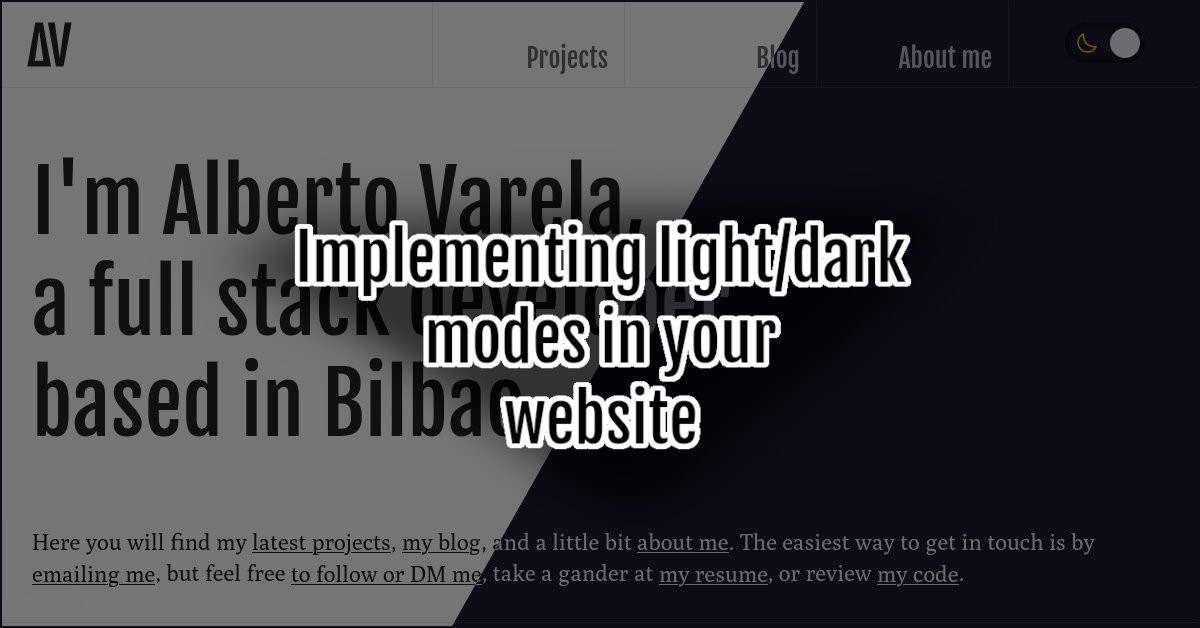 Featured image for 'How to implement light and dark modes with a toggle switch on your website' post